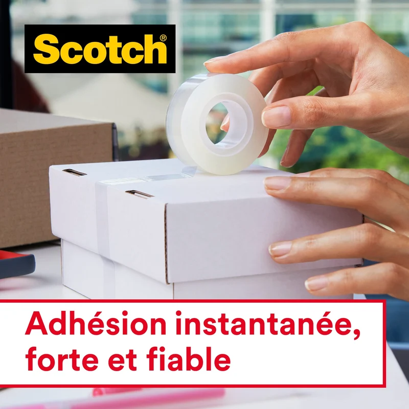 Scotch - 6-1975C3 - Caddy Un Paquet de 3 Rubans Crystal, 19 mm x 7,5 m