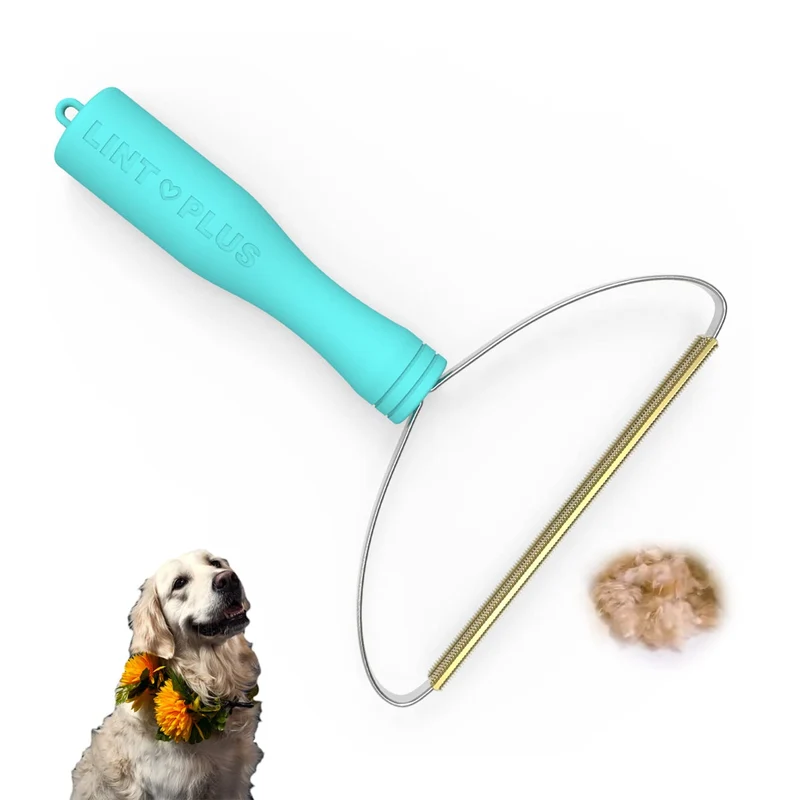 LINTPLUS Brosse Anti Poils Animaux, spécial Brosse Poil Chat et Brosse Poil Chien pour Tapis, Arbres à Chat et Paniers pour Chiens, Facile à ramasse Poils Animaux