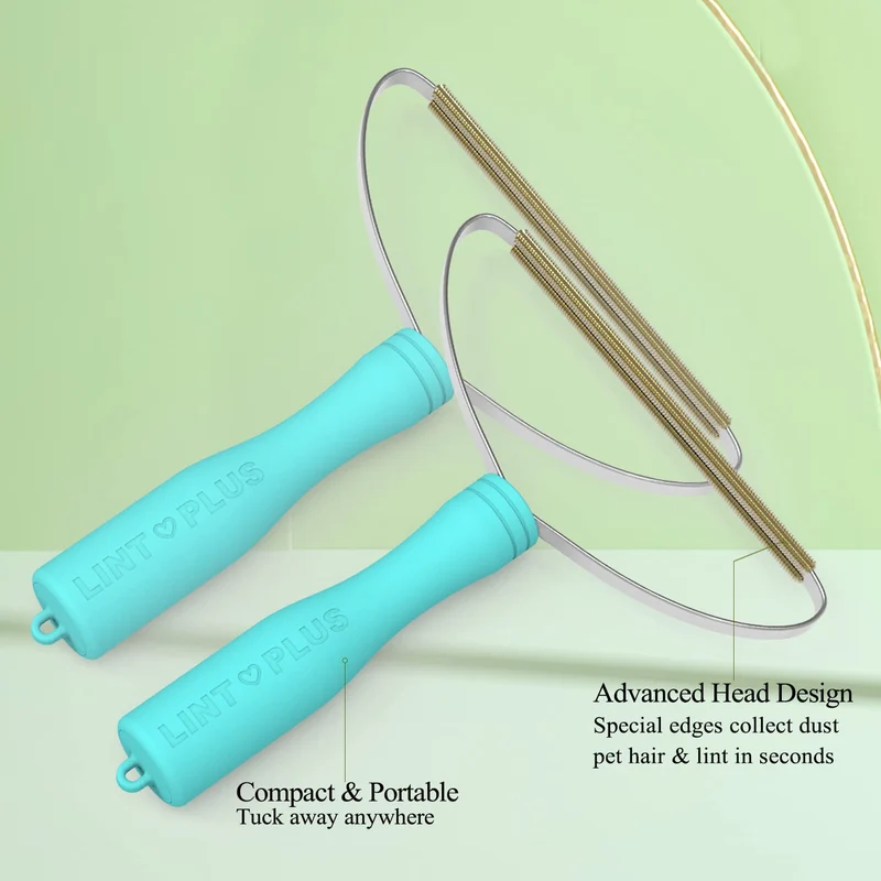 LINTPLUS Brosse Anti Poils Animaux, spécial Brosse Poil Chat et Brosse Poil Chien pour Tapis, Arbres à Chat et Paniers pour Chiens, Facile à ramasse Poils Animaux