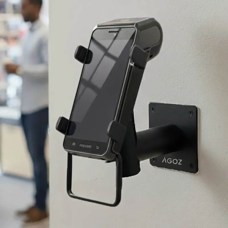 Support mural Adyen POS en métal, pivotant et inclinable réglable | Agoz