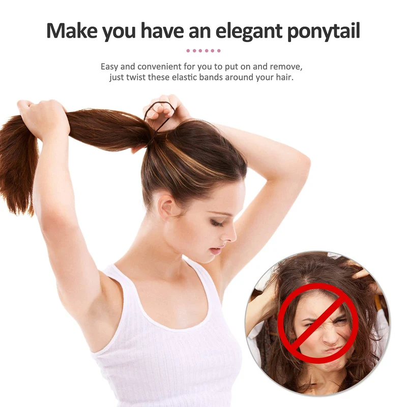 Hanyousheng Bandes Elastiques pour Cheveux, Multicolore Cravates Elastiques, Aucun Métal Élastiques Doux Élastiques Cravates à Cheveux, 200 Pièces 4.5cm Houchous de Cheveux pour Femme & Filles