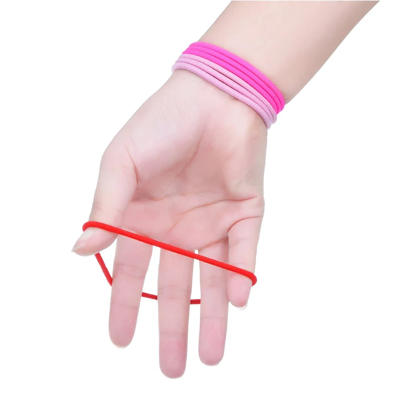 Multicolor Élastiques Bande de Cheveux Aucun Métal Élastiques Doux 69 Pièces 3mm