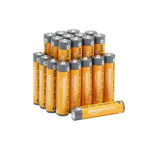 Amazon Basics Piles Alcaline AAA 1,5 V pour le quotidien - Lot de 20 (le visuel peut différer)