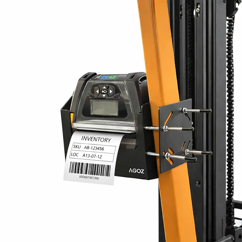 Support métallique de fixation pour chariot élévateur pour imprimante Zebra ZQ630 | Agoz