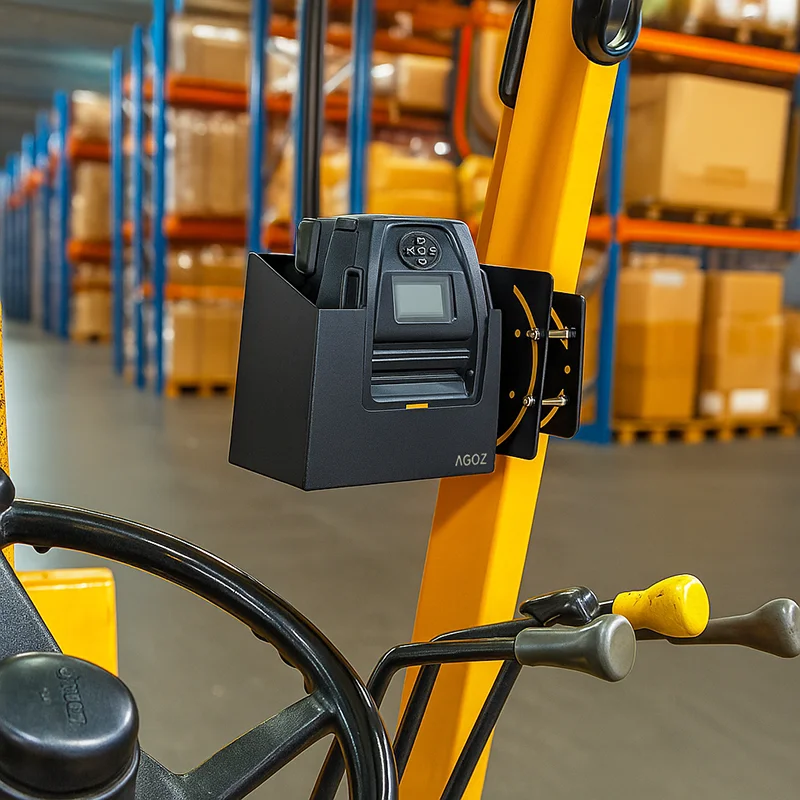 Support métallique de montage pour imprimante TSC Alpha-40L pour chariots élévateurs