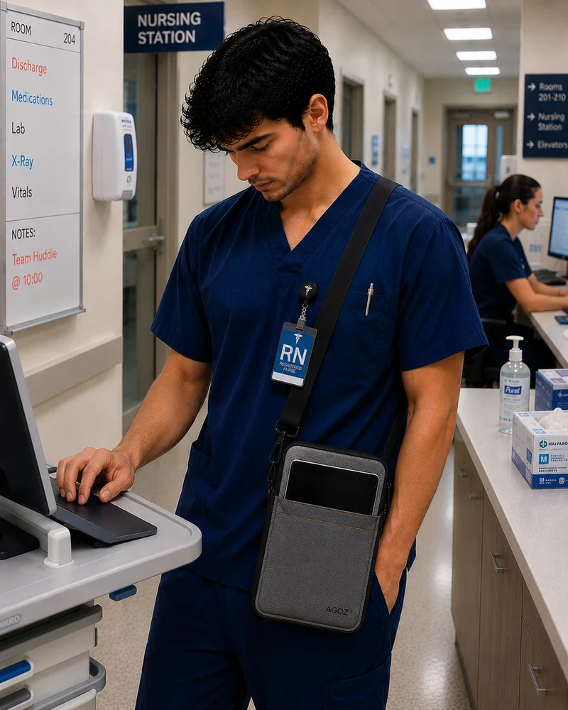 Étui de transport durable pour tablettes Rhino avec bandoulière