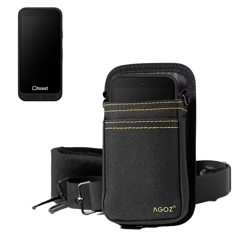 Étui portable pour terminal de point de vente Toast Go 3 avec bandoulière et ceinture | Agoz