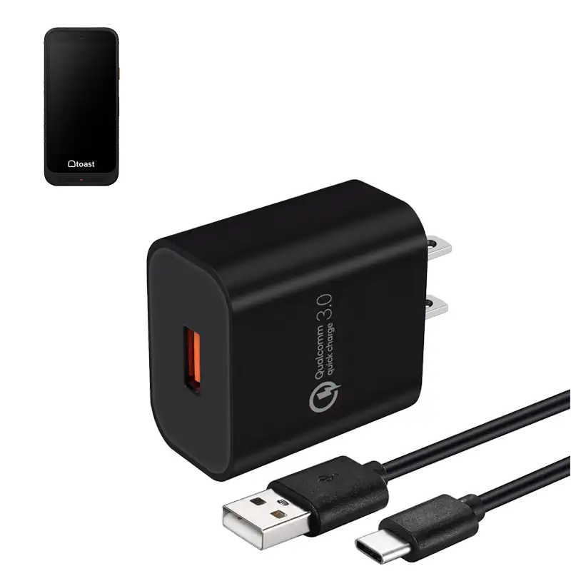 Chargeur mural pour terminal POS portable Toast GO 3 avec câble USB-C | Agoz