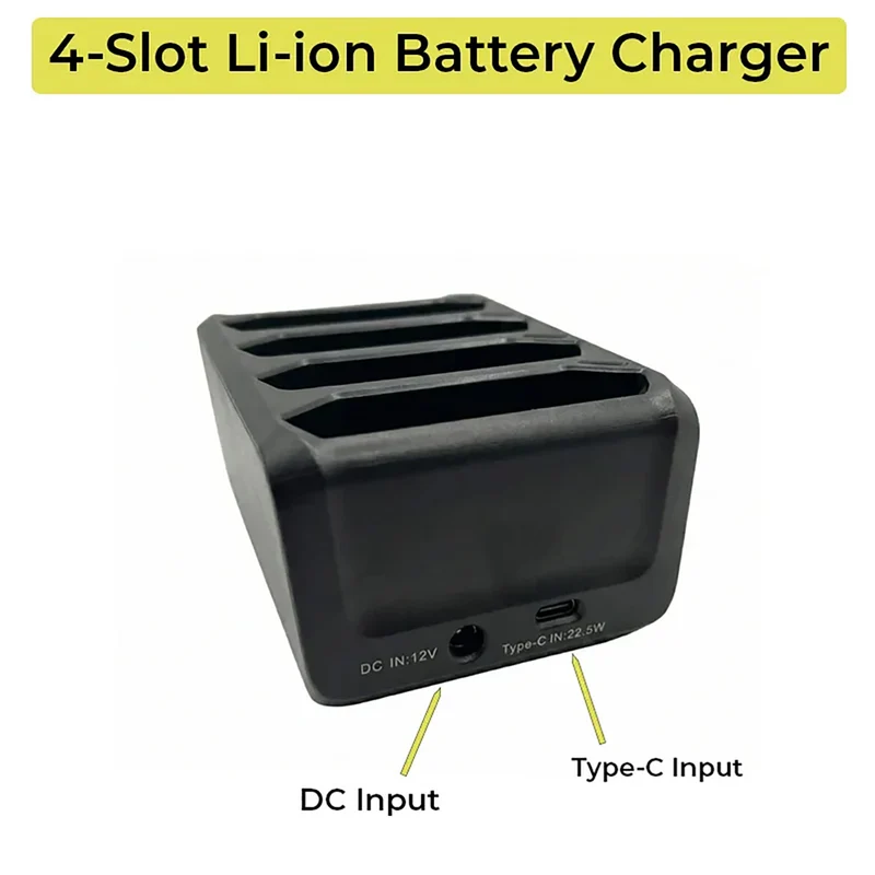 Station d'accueil chargeur de batterie 4 emplacements pour ordinateur mobile Zebra TC7X pour batteries de rechange | Agoz