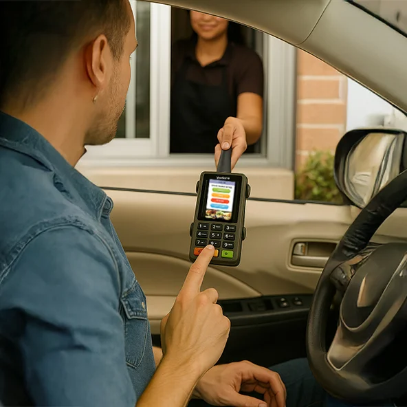 Support durable à main pour borne de commande au volant Verifone PIN Pad