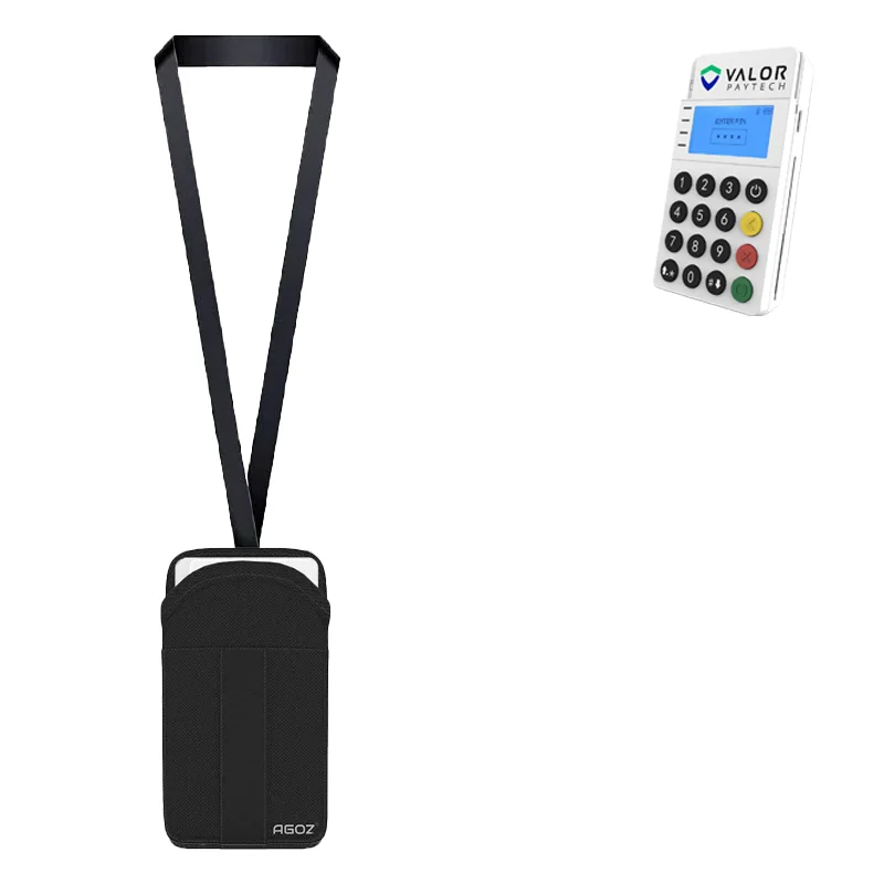 Étui avec cordon pour terminal de point de vente mobile Valor PayTech RCKT | Agoz