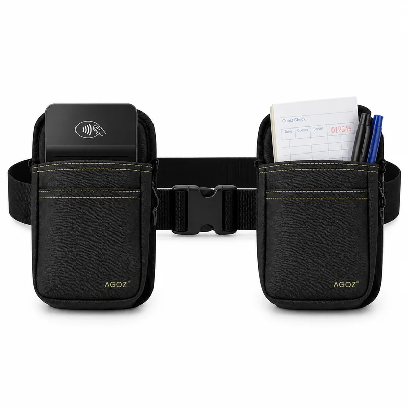 Étui à double poche pour POS Adyen avec ceinture réglable | Agoz