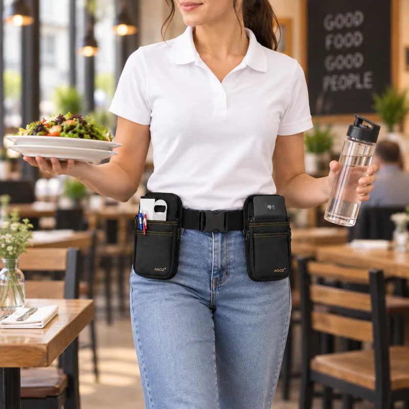 Étui à double poche pour POS Adyen avec ceinture réglable | Agoz