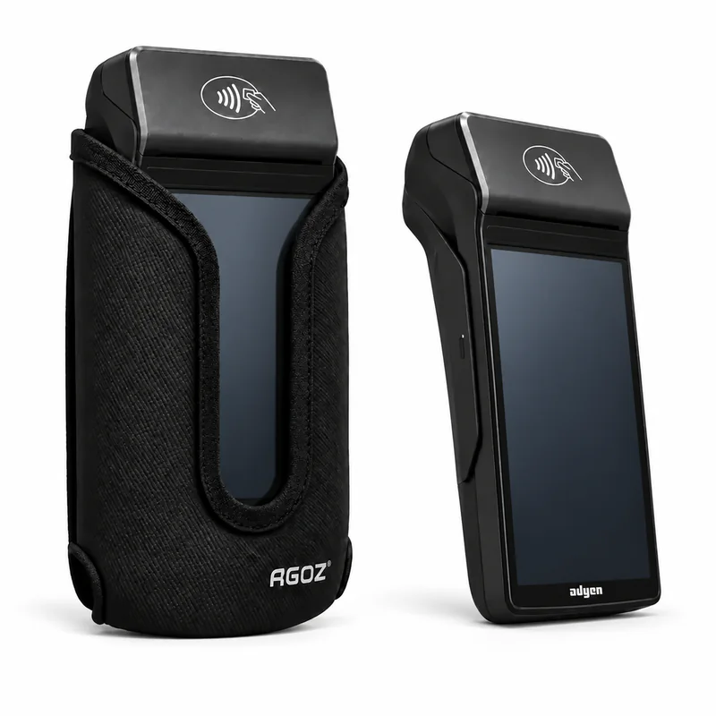Étui holster robuste pour terminal de paiement portable Adyen POS avec clip de ceinture métallique et boucle | Agoz