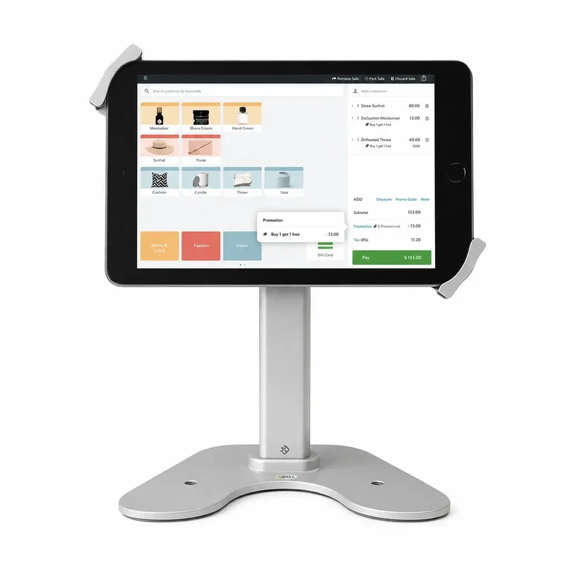 Support de tablette commercial pour Apple iPad - Profil haut