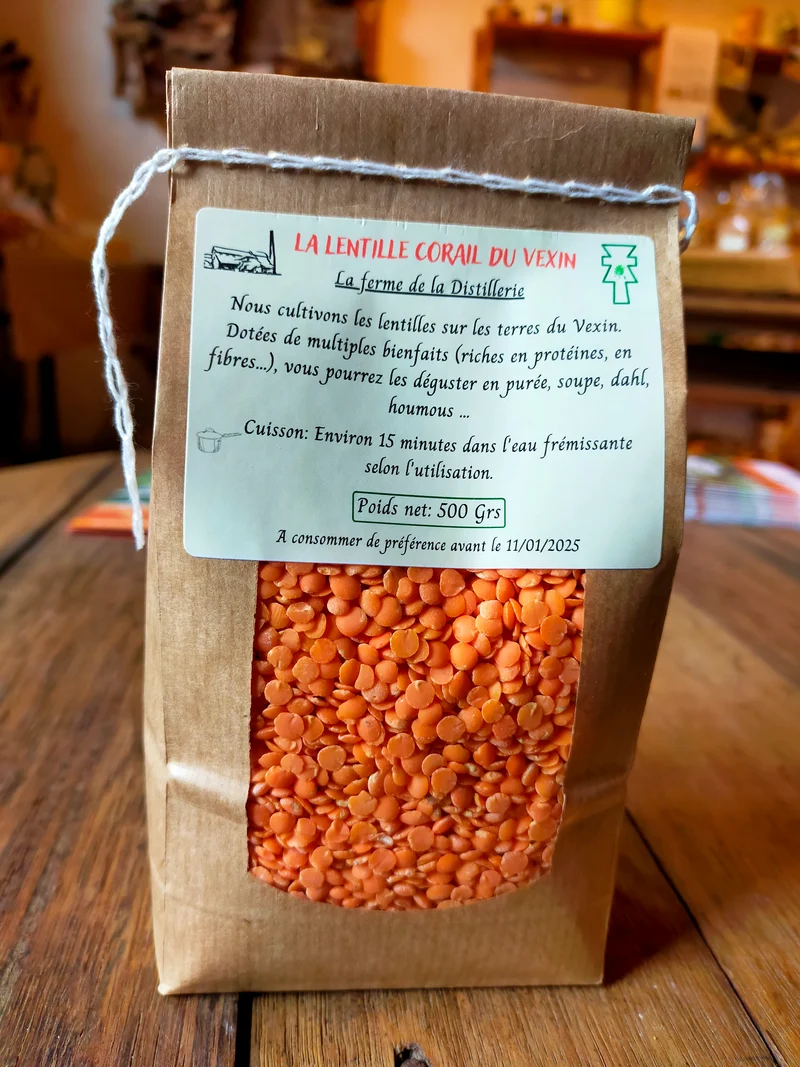 La ferme de la distillerie - Lentilles corail - 500g 1Kg