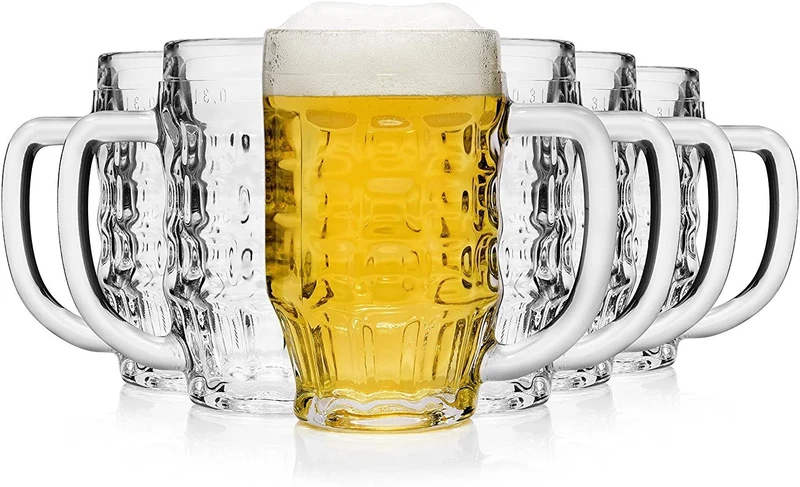 Bormioli Rocco Malles bock 370ml Avec Remplissage Marque à 300ml 6 bock