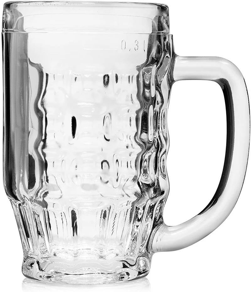 Bormioli Rocco Malles bock 370ml Avec Remplissage Marque à 300ml 6 bock