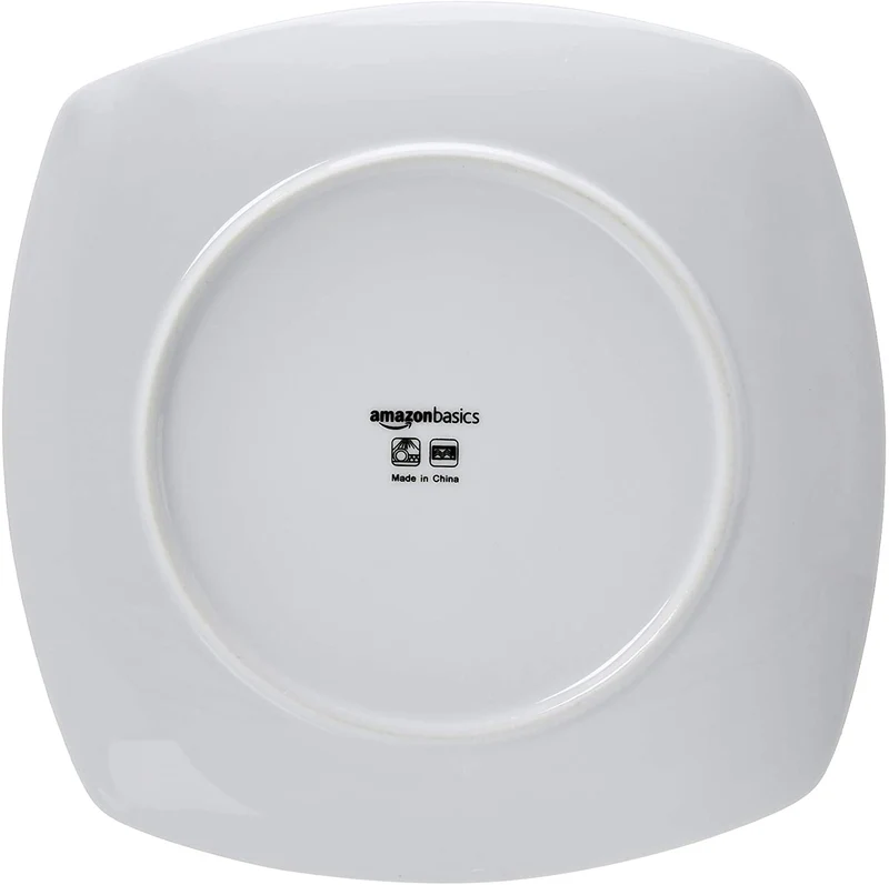 Service de Table Porcelaine 18 pièces Lignes Modernes 6 Personnes Lave-Vaisselle