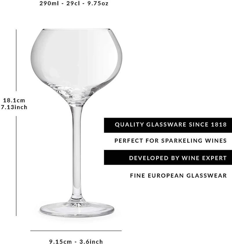 Verre Champagne Servan de Libbey 29 cl / 290 ml 6 Unités Verre de Luxe Lave-Vaisselle