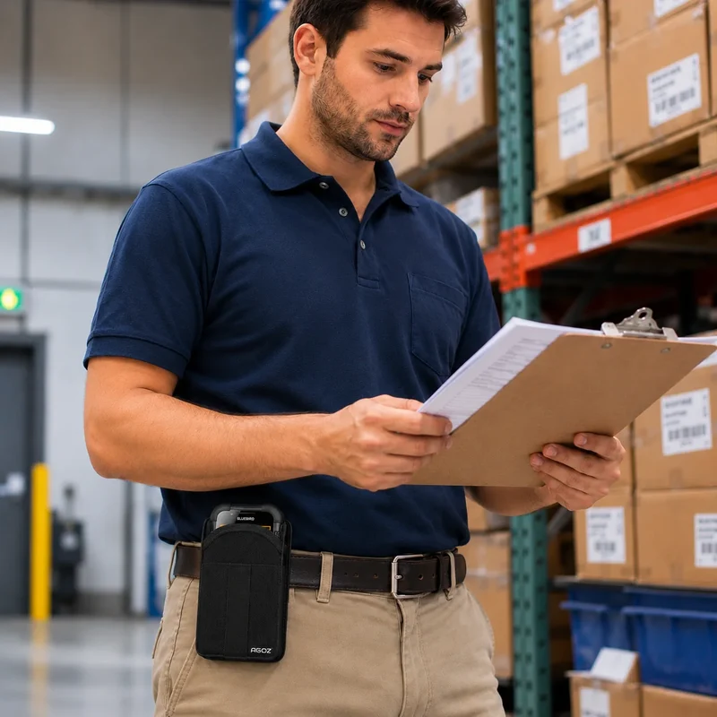 Étui pour ordinateur mobile Bluebird avec fente pour carte pour les flux de travail en vente au détail | Agoz