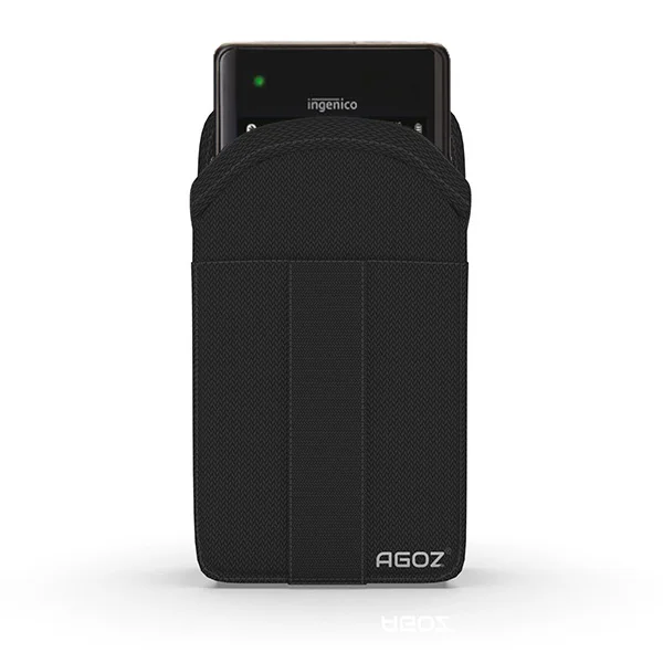Étui pour terminal de paiement Ingenico avec clip de ceinture et rangement pour cartes | Agoz