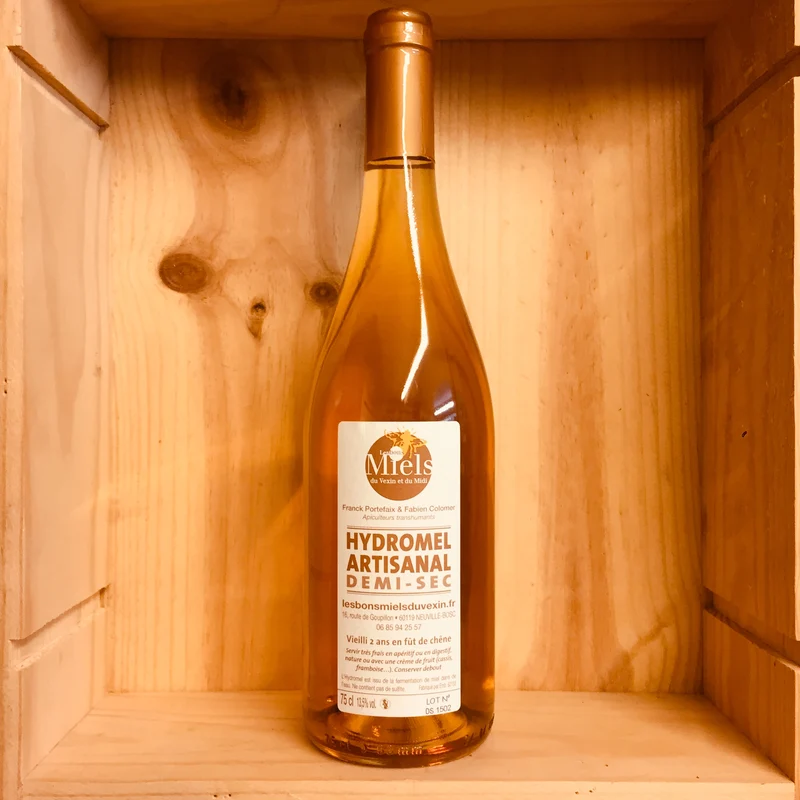 A Découvrir Les Bons Miels Du Vexin Et Du Midi Hydromel Artisanal 75 Cl ½ Sec Vieux Pétillant Framboise