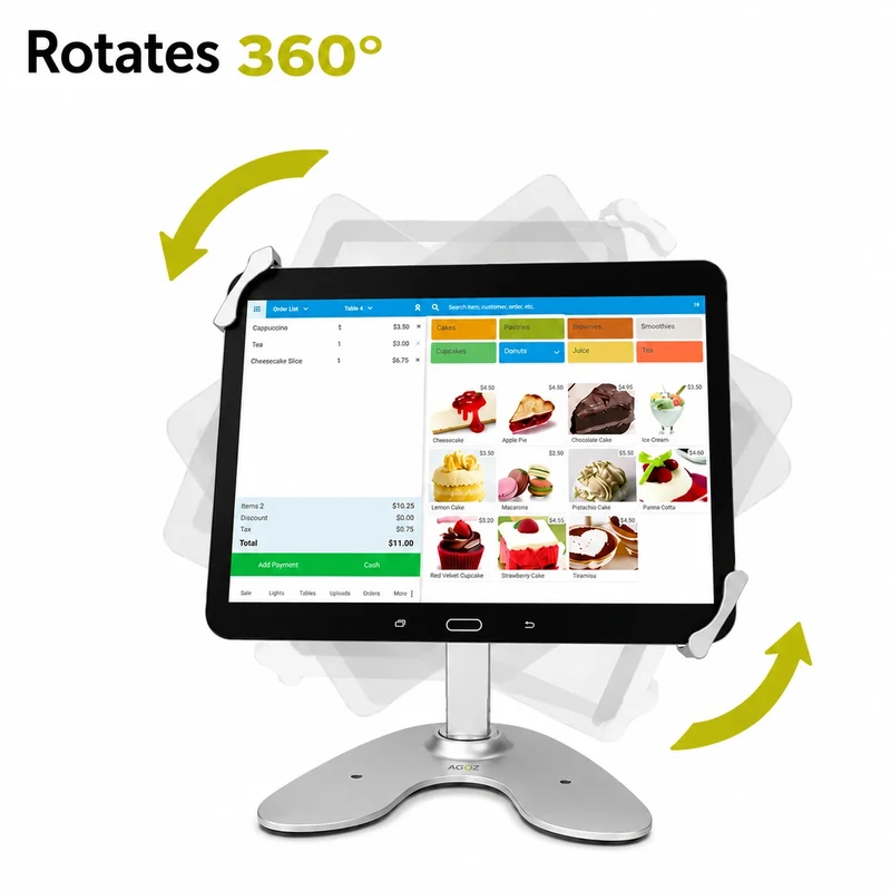 Support industriel pour tablette Lenovo POS - Profil haut
