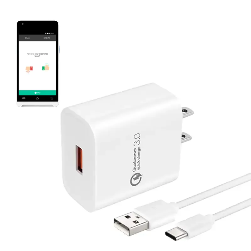 Chargeur mural et câble USB-C pour terminal de point de vente Valor VP550E