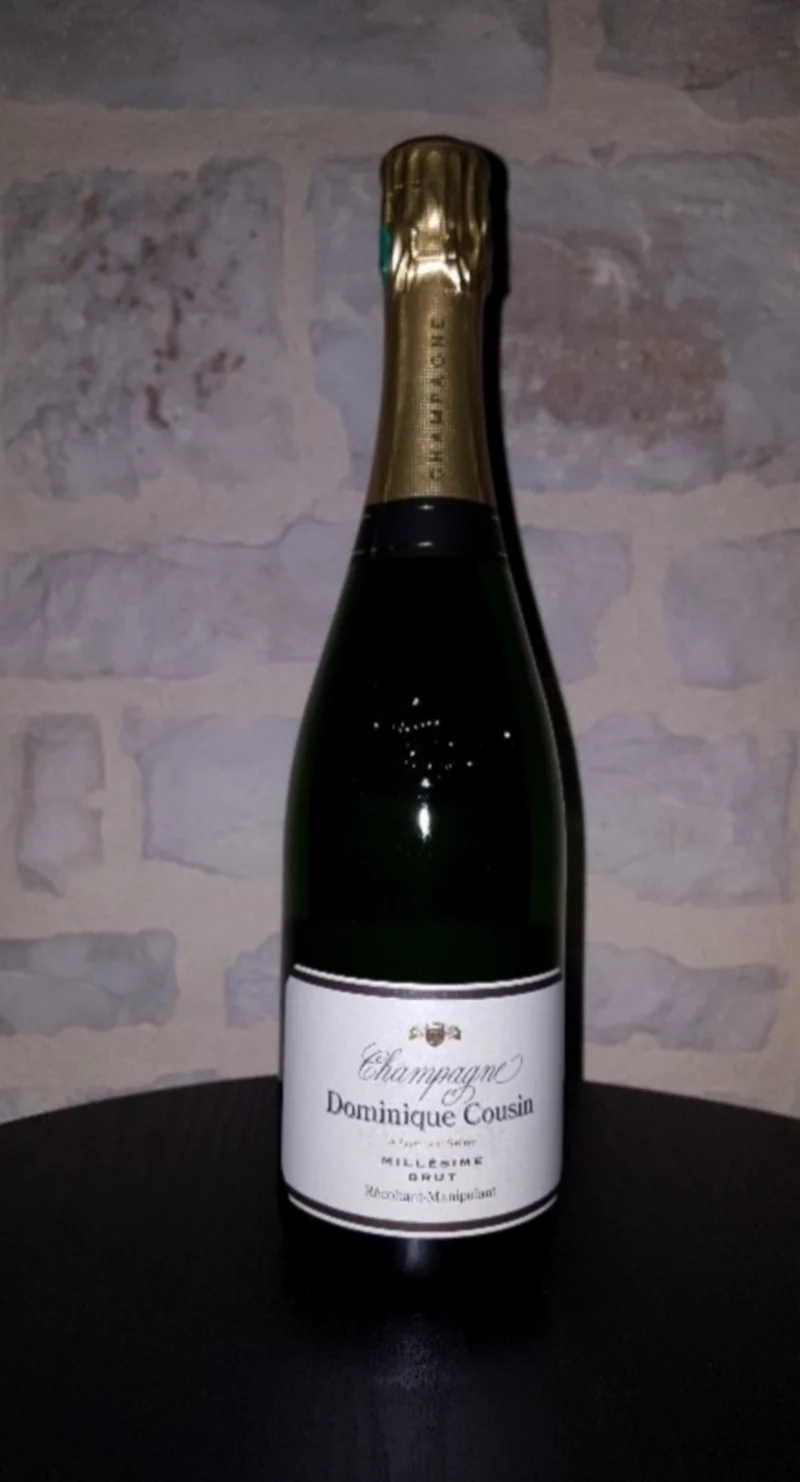 Champagne Dominique Cousin Millésime 2012 Lot 6 Bouteilles 50 % Pinot Noir 50% Chardonnay Nez Notes Confiture Fraise