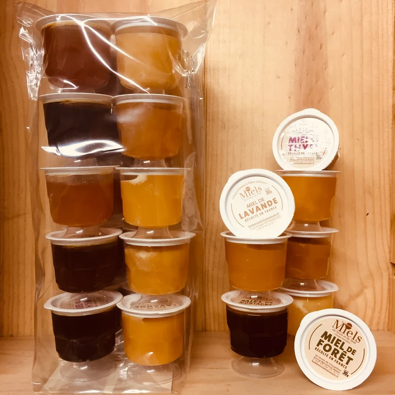 A Découvrir Les Bons Miels Du Vexin Et Du Midi Echantillons De Miel Pots De 30 G Paquet Assortiment 10 Pots Différents