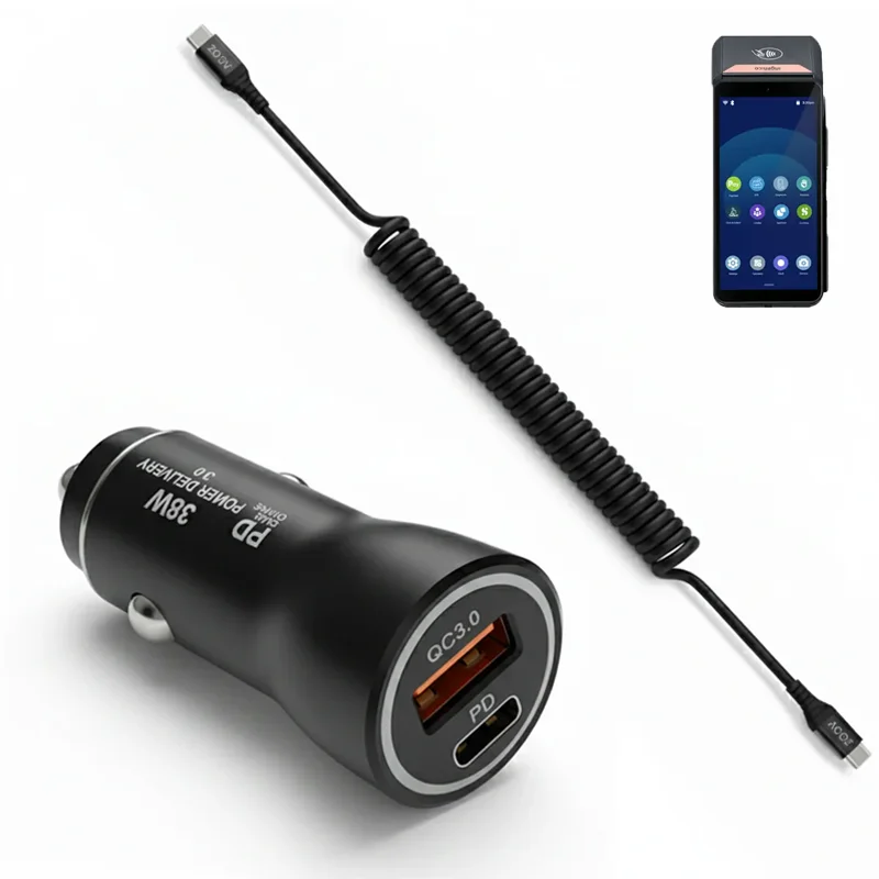 Chargeur de véhicule 38W pour terminaux POS mobiles Ingenico | Agoz