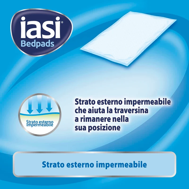 IASI alèses jetable 90 x 60, Absorption Maxi Plus, avec Technologie 'Odour Control' sans Parfum, 15 unités
