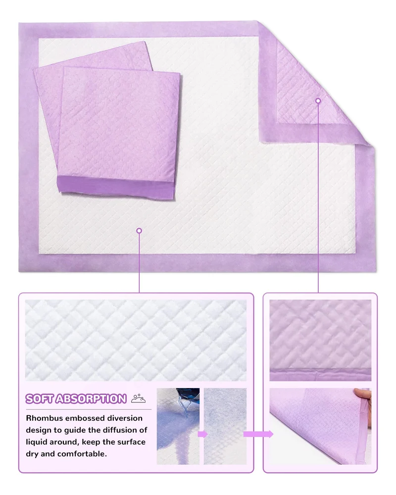 Matelas à Langer Bébé - Alèse Jetable Pack de 50 pour Table à Langer et Lit Bébé 45 x 60 cm Ultra Doux, Super absorbants et imperméables