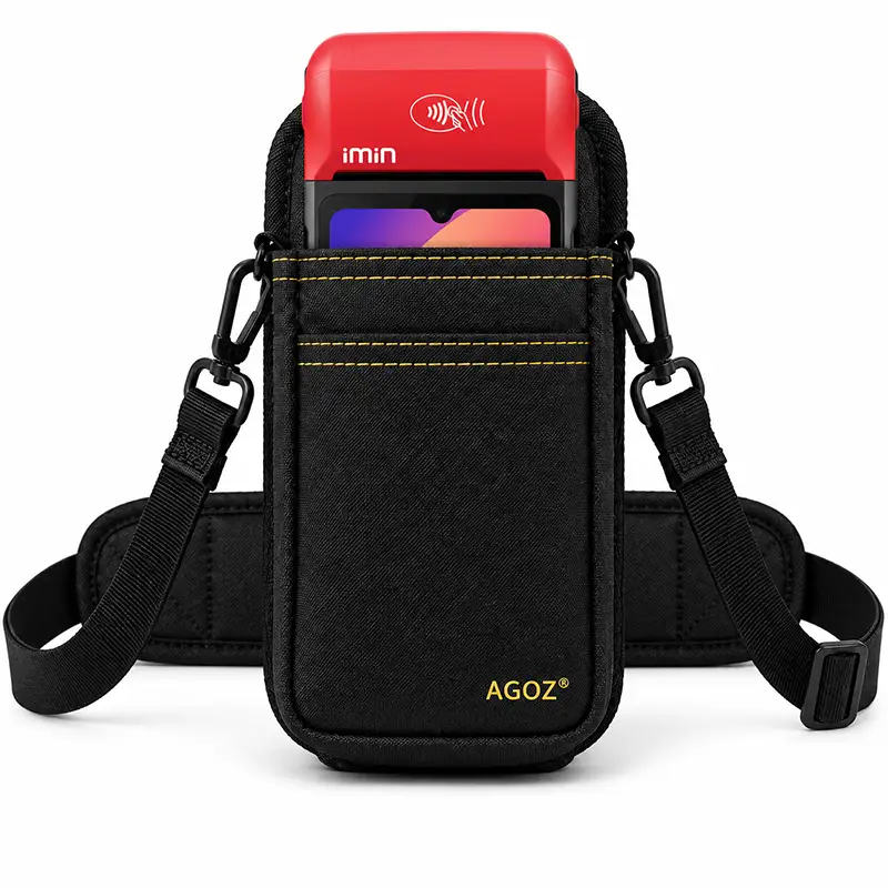 Étui de transport iMin POS avec bandoulière réglable et ceinture abdominale | Agoz