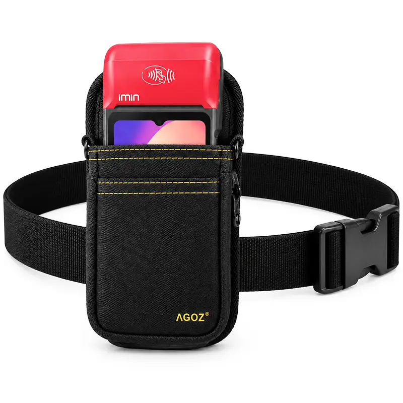 Étui de transport iMin POS avec bandoulière réglable et ceinture abdominale | Agoz