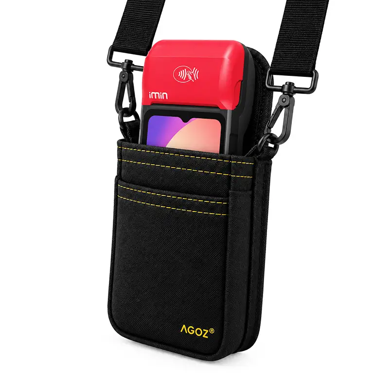 Étui de transport iMin POS avec bandoulière réglable et ceinture abdominale | Agoz