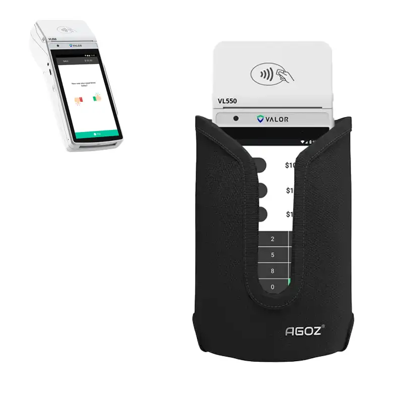 Étui de terminal de point de vente portable Valor avec clip de ceinture métallique sécurisé | Agoz
