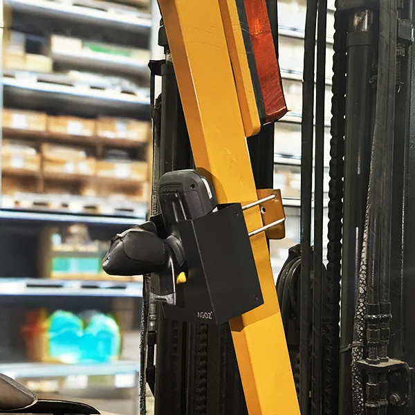 Support métallique pour chariot élévateur Janam Mobile Computer pour opérations d'entrepôt | Agoz