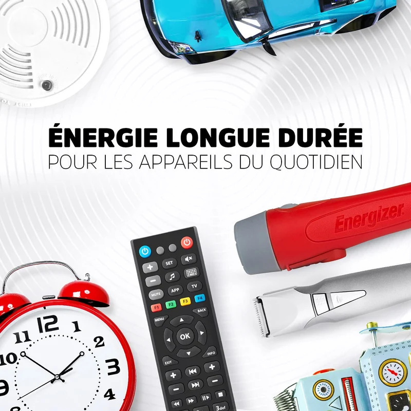 Energizer Pile 9V, Alkaline Power, Lot de 8