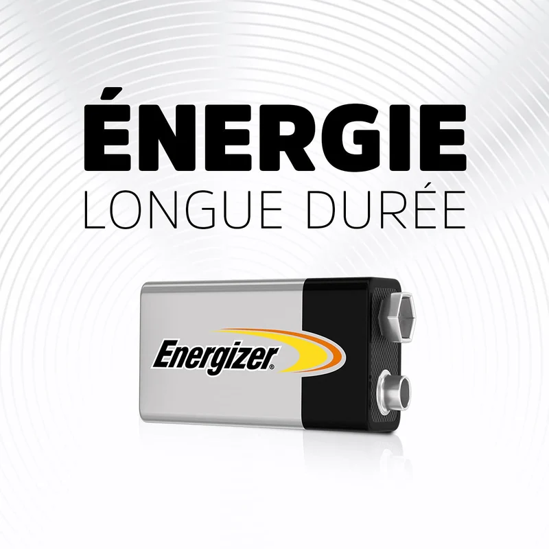 Energizer Pile 9V, Alkaline Power, Lot de 8