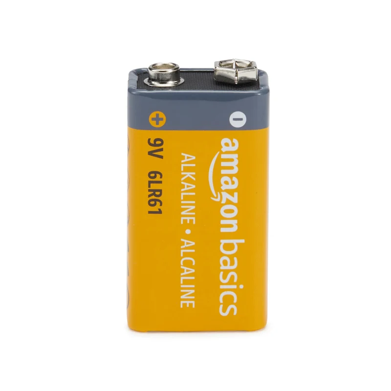 Amazon Basics Piles alcaline pour Le Quotidien - Lot de 8 (9V/6LR61) (Le visuel Peut différer)