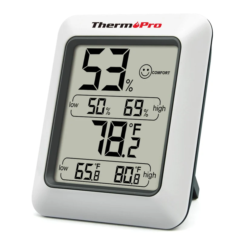 ThermoPro TP50 Hygromètre Numérique Intérieur Thermomètre D'ambiance et Indicateur & Moniteur D'humidité et de Température