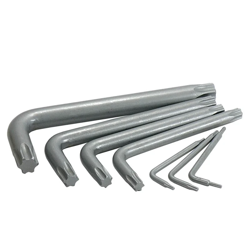 S&R Clefs Torx Hexagonales - Jeu 15 Clés Torx à étoile sans trous Extra Résistantes TX6 – TX60. Torx 6/7 / 8/9 / 10/15 / 20/25 / 27/30 / 40/45 / 50/55 / 60