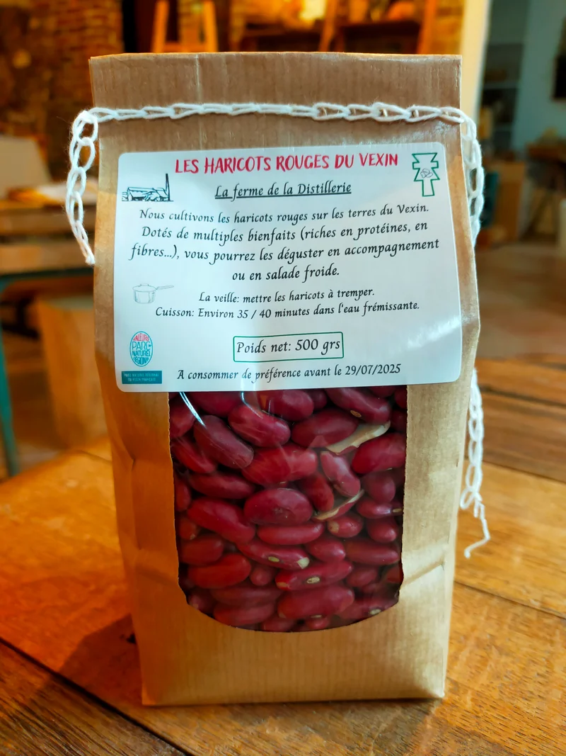 La ferme de la distillerie Haricots Rouge Légumes Secs 500 g