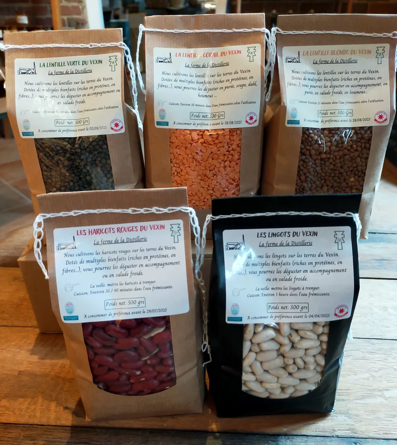 La ferme de la distillerie Haricots Légumes secs Lingots Blancs 500 g