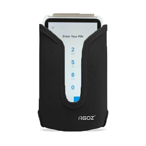 Étui robuste carré pour terminal POS avec clip de ceinture et passant | Agoz