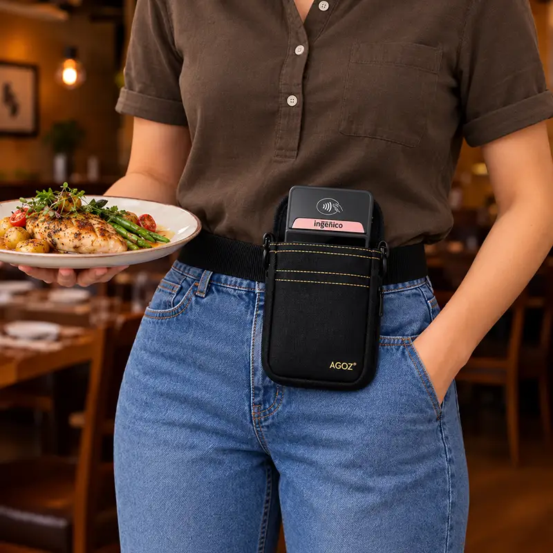 Étui pour terminal de point de vente Ingenico avec ceinture de taille robuste et réglable | Agoz