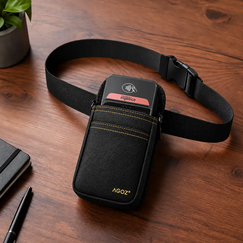 Étui pour terminal de point de vente Ingenico avec ceinture de taille robuste et réglable | Agoz
