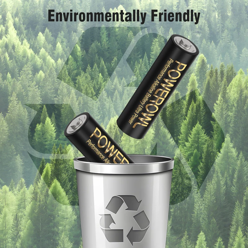 POWEROWL Piles alcalines AA Haute capacité, Pack de 24, 1,5 V, Batteries AA durables, durée de Conservation de 10 Ans (Non Rechargeables)